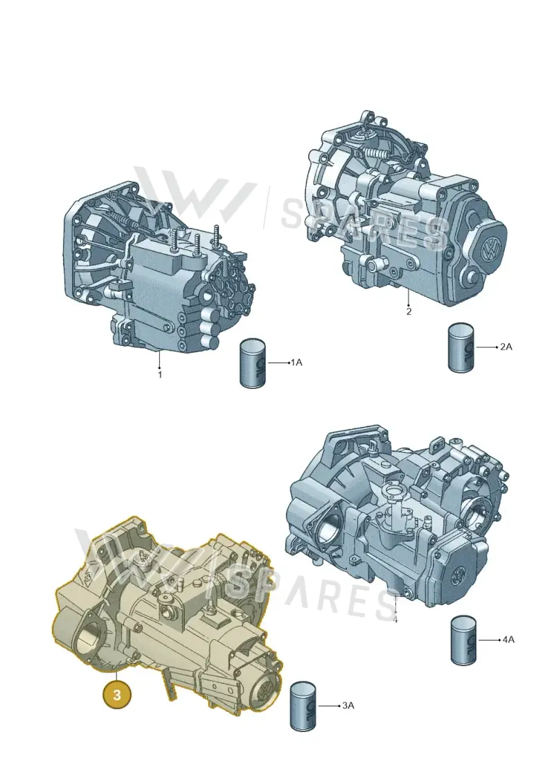 020300050CX — Volkswagen Jetta GLX              94 (1993-1994) diagram 121300100, position 3