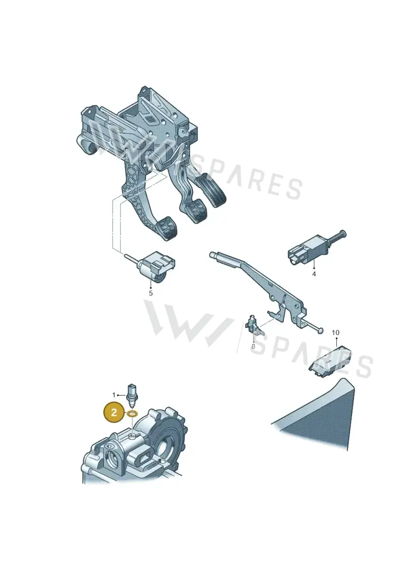 020301244 — Volkswagen Polo (2011-2014) diagram 253945500, position 2