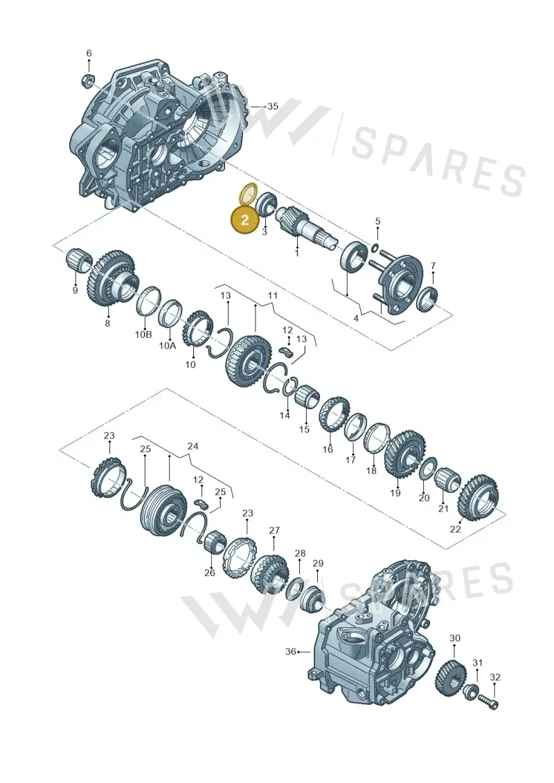020311391F — Volkswagen Jetta (2010-2014) diagram 201311380, position 2