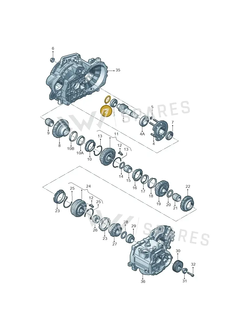 020311391H — Volkswagen Golf (2009-2014) diagram 860311010, position 2