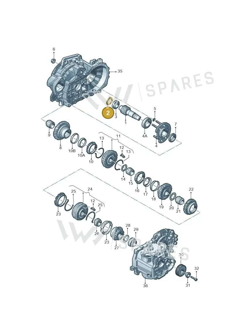 020311391M — Volkswagen Golf (2009-2014) diagram 860311010, position 2