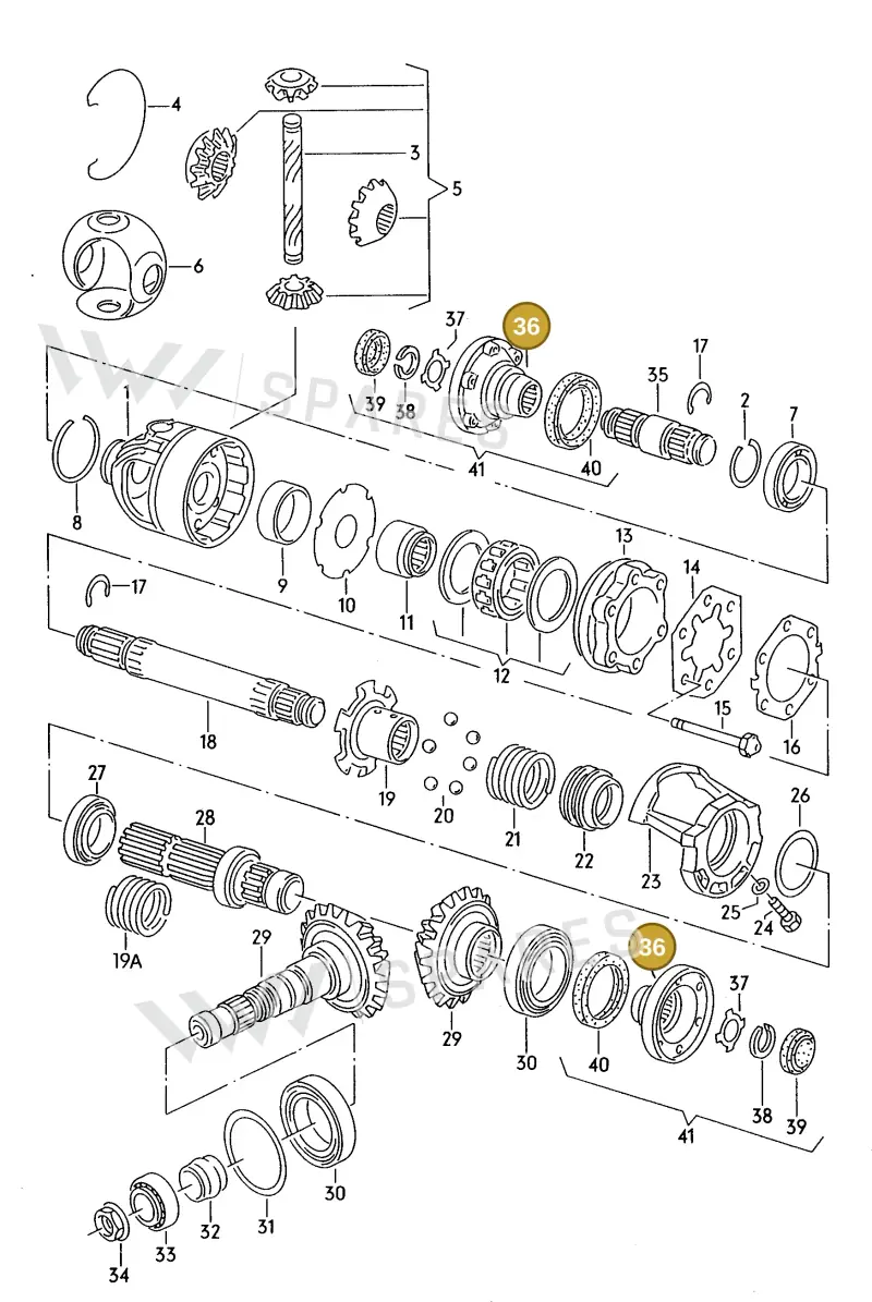 020409285N — Volkswagen Passat Var.syncro (1994-1996) diagram 091078200, position 36
