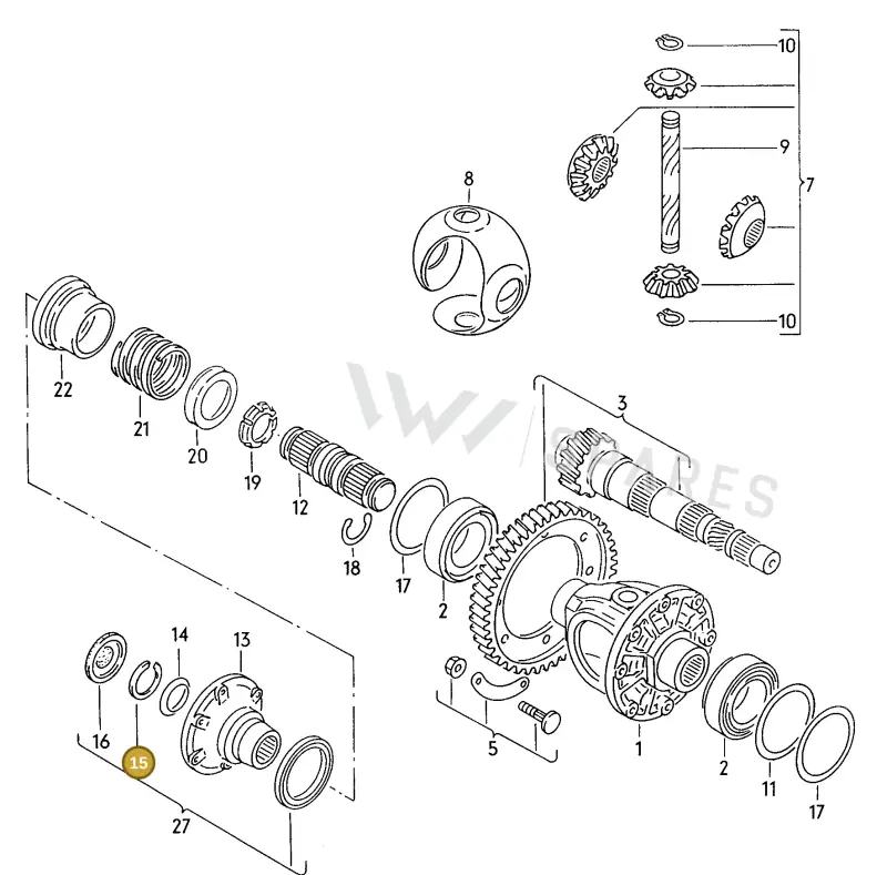 020409297 — Volkswagen GOLF CABRIO (2002-2002) diagram 121409200, position 15