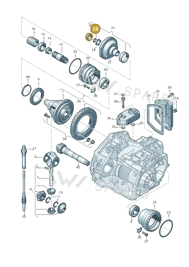 020409297 — Volkswagen Jetta/Wagon (2002-2006) diagram 266409500, position 19