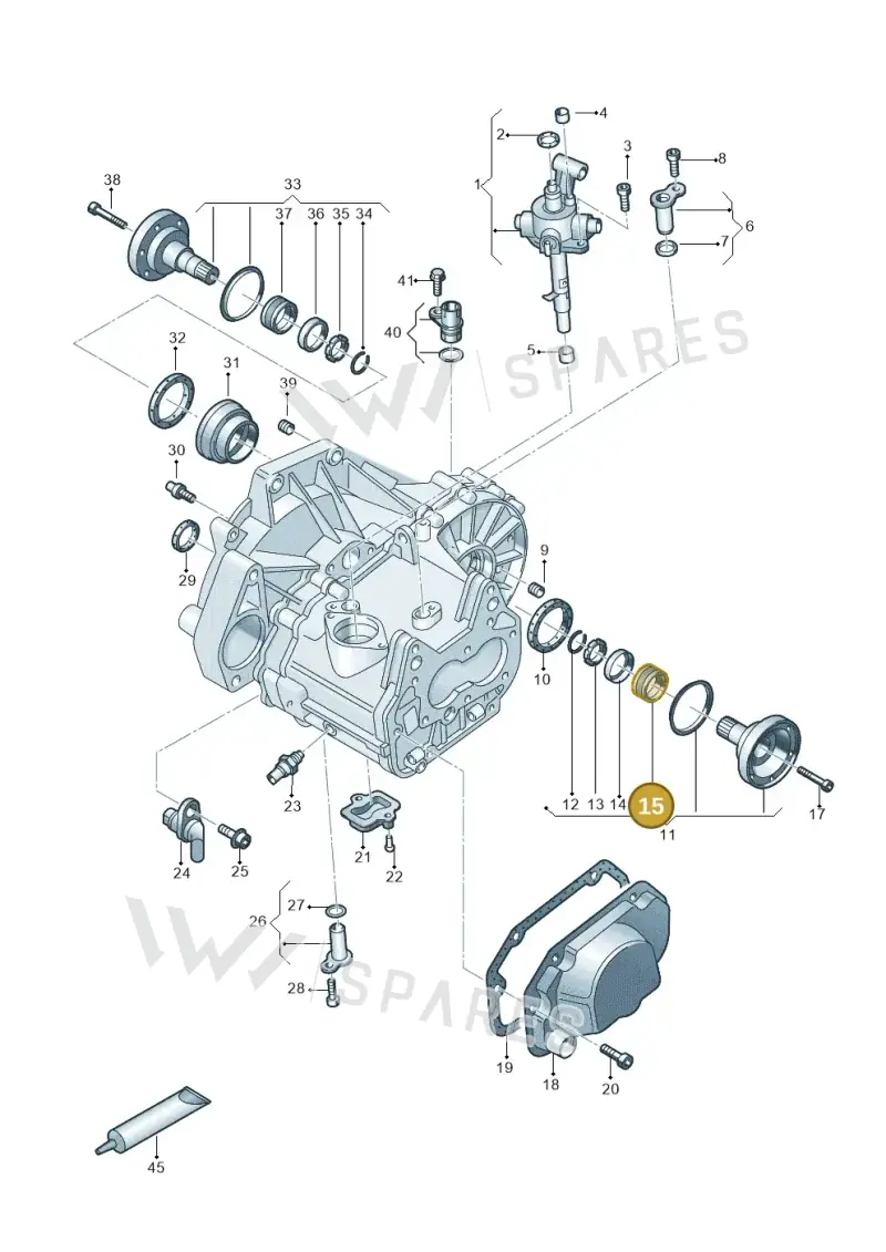 020409379B — Volkswagen Jetta (2014-2017) diagram 495300100, position 15