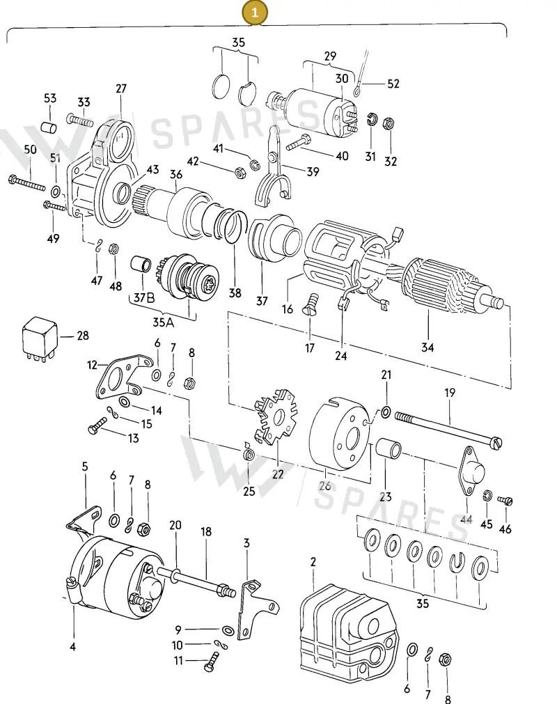 020911023P — Volkswagen Scirocco (1981-1981) diagram 027133000, position 1