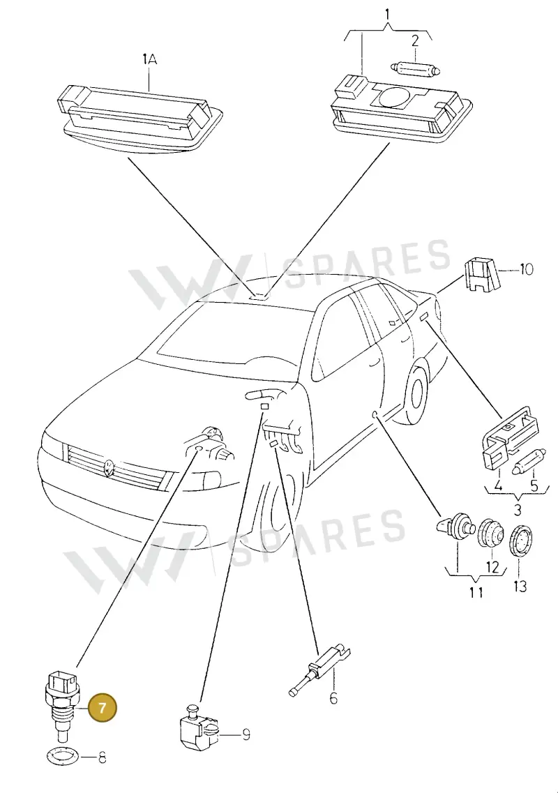 020945415A — Volkswagen POLO CLASSIC           06> (2005-) diagram 236947100, position 7