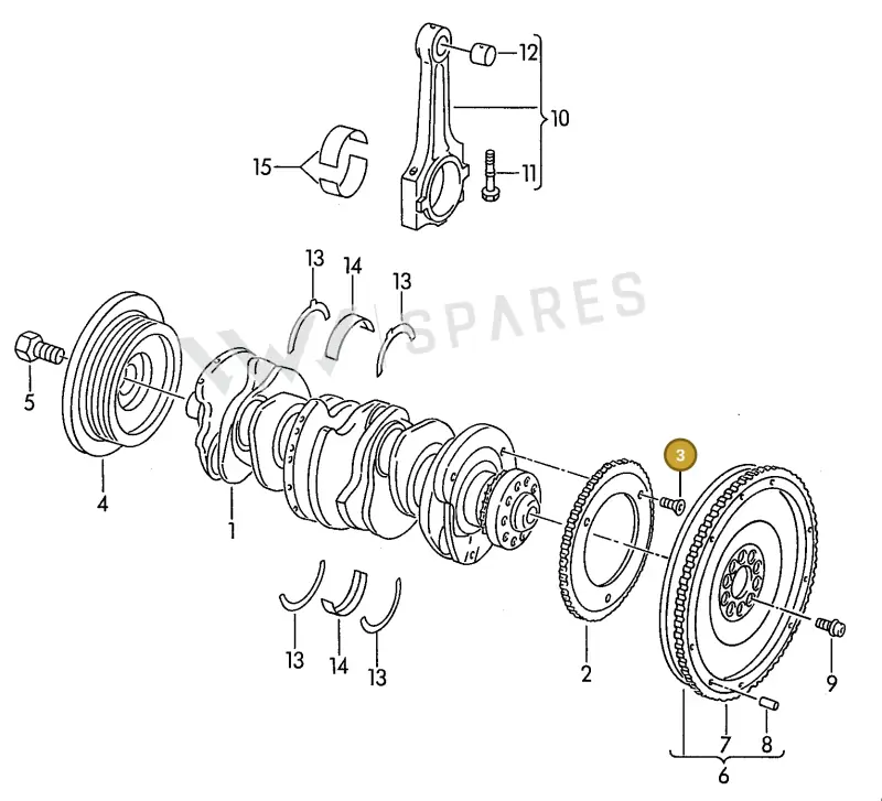 021105229 — Volkswagen Passat (1989-1991) diagram 084006300, position 3