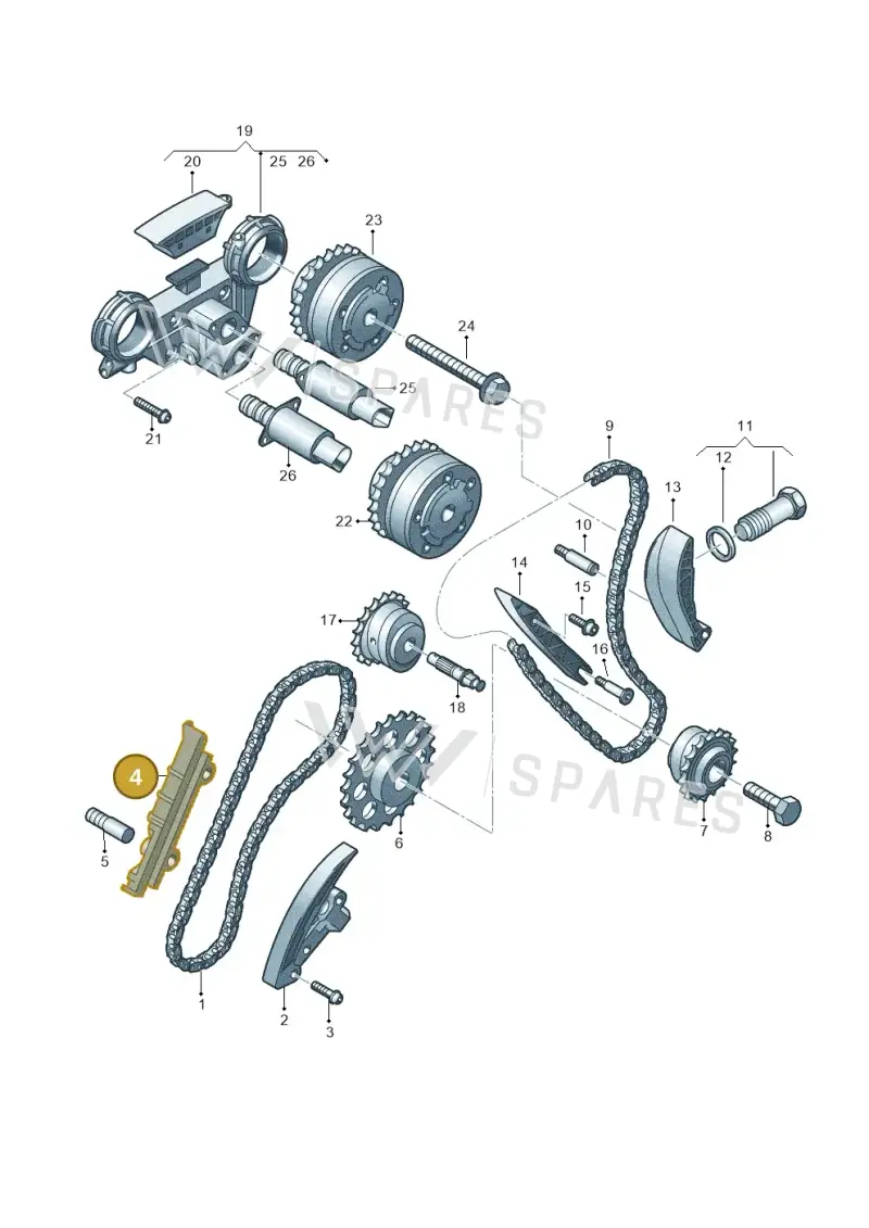 021109469 — Volkswagen Passat CC (2008-2012) diagram 460109900, position 4