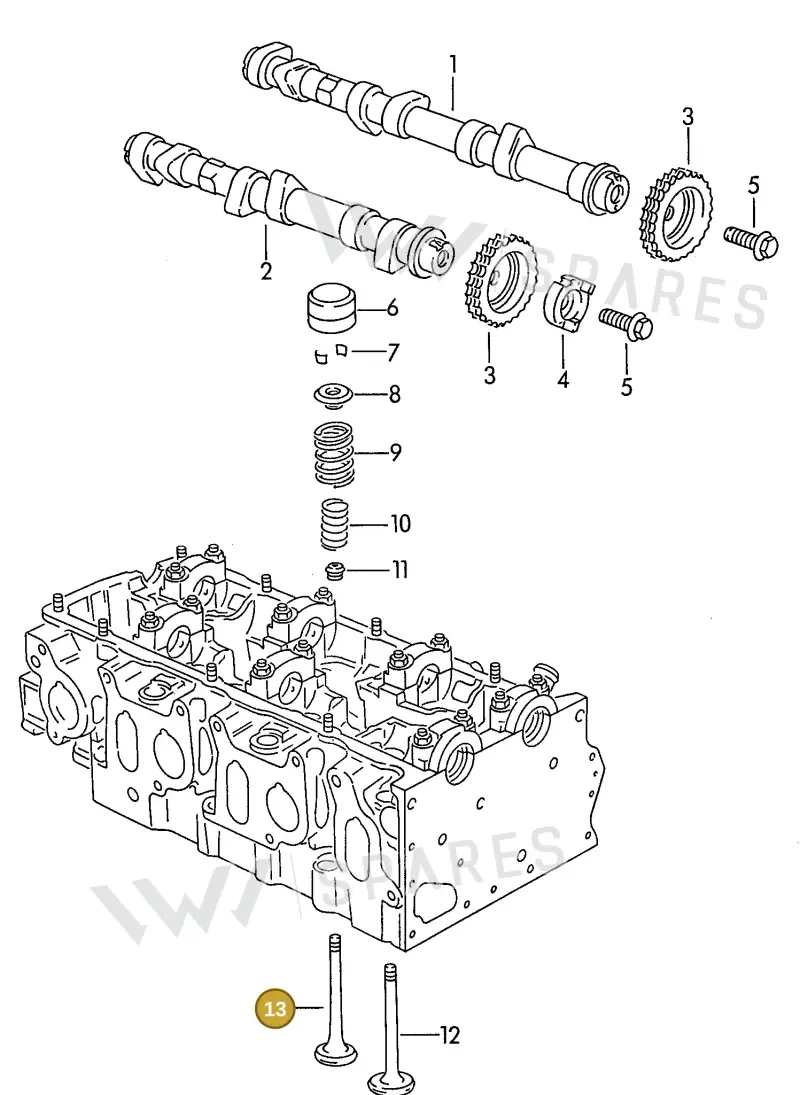 021109611G — Volkswagen Passat (1991-1993) diagram 084012250, position 13