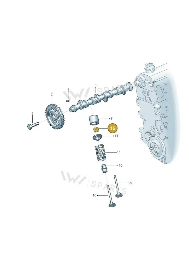 021109651 — Volkswagen Jetta 2.0 (2015-2015) diagram 880109300, position 15