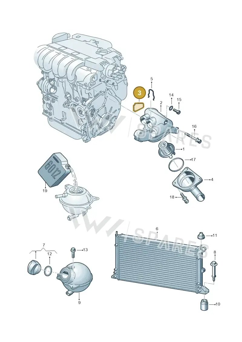 021121119A — Volkswagen Sharan (2008-2010) diagram 244121500, position 3