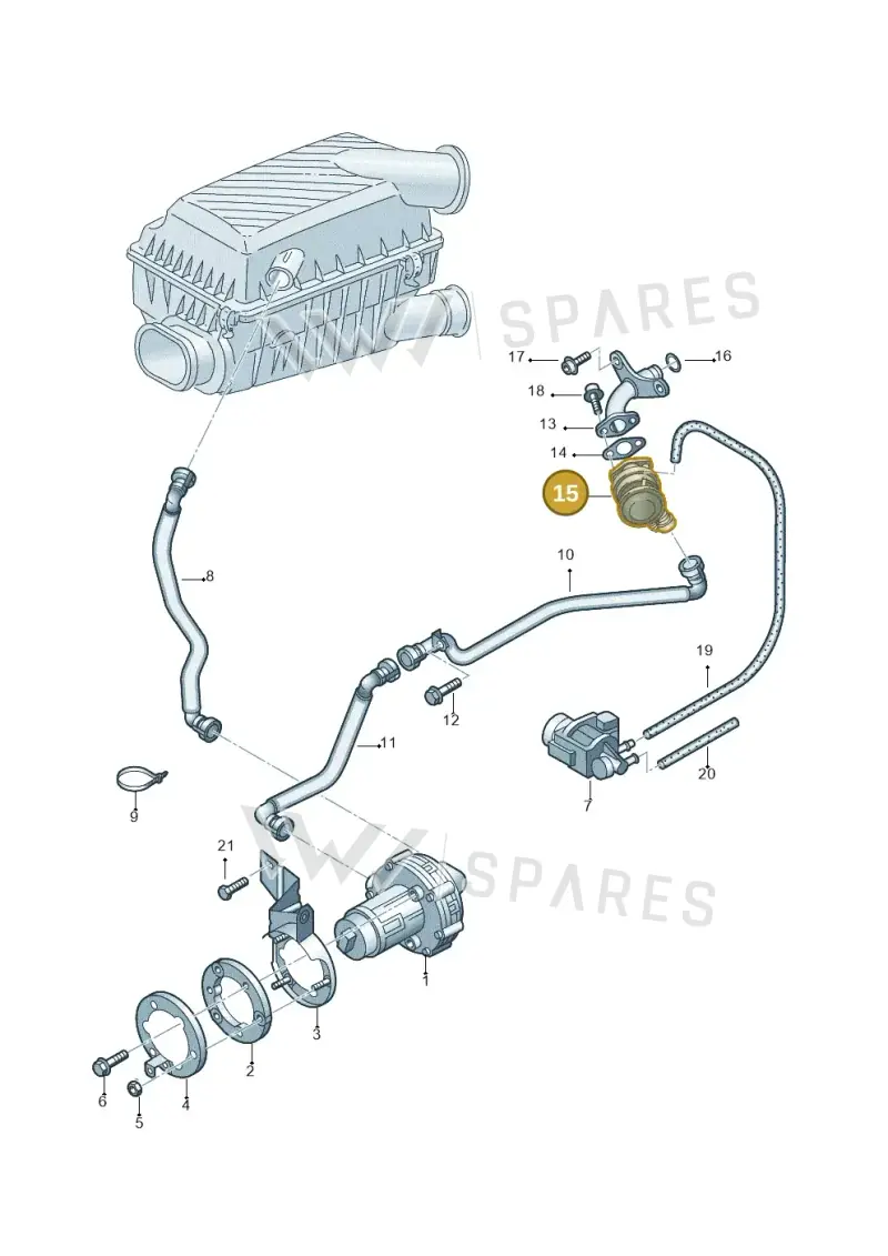 021131101E — Volkswagen Passat syncro/4Motion (1998-2000) diagram 195131120, position 15