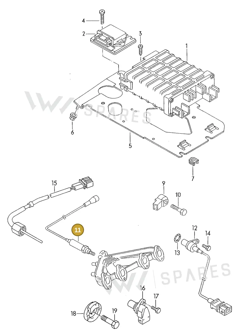 021906265A — Volkswagen Corrado (1989-1995) diagram 076204000, position 11