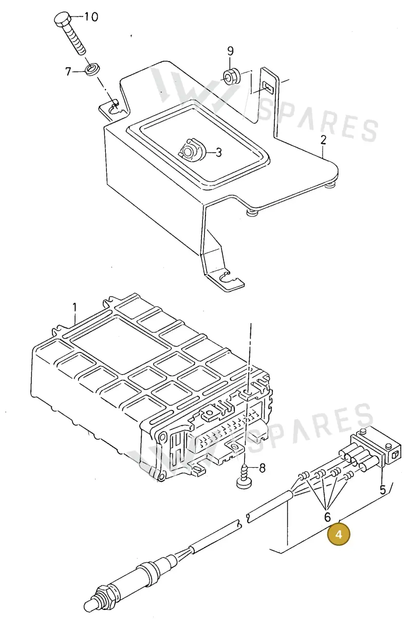 021906265A — Volkswagen Derby (MEX) (1994-1996) diagram 138906100, position 4