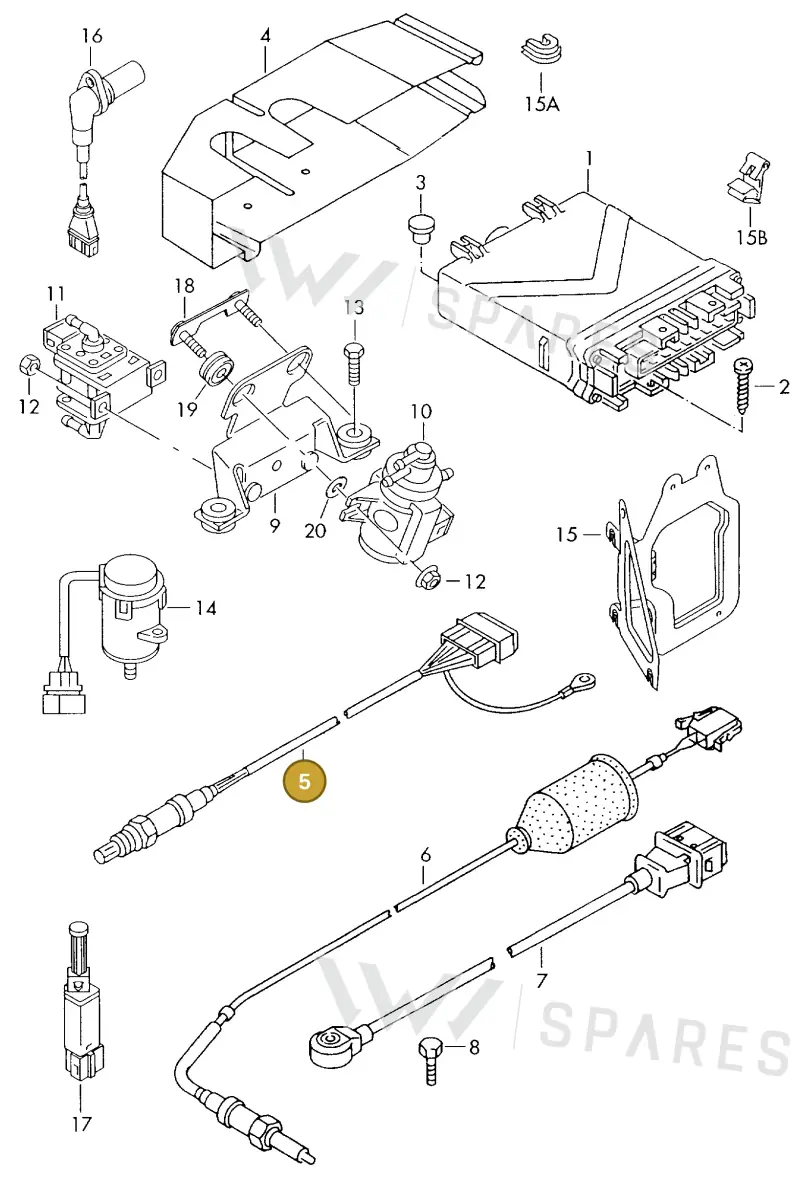 021906265AK — Volkswagen Transporter            96 (1996-1996) diagram 117906100, position 5