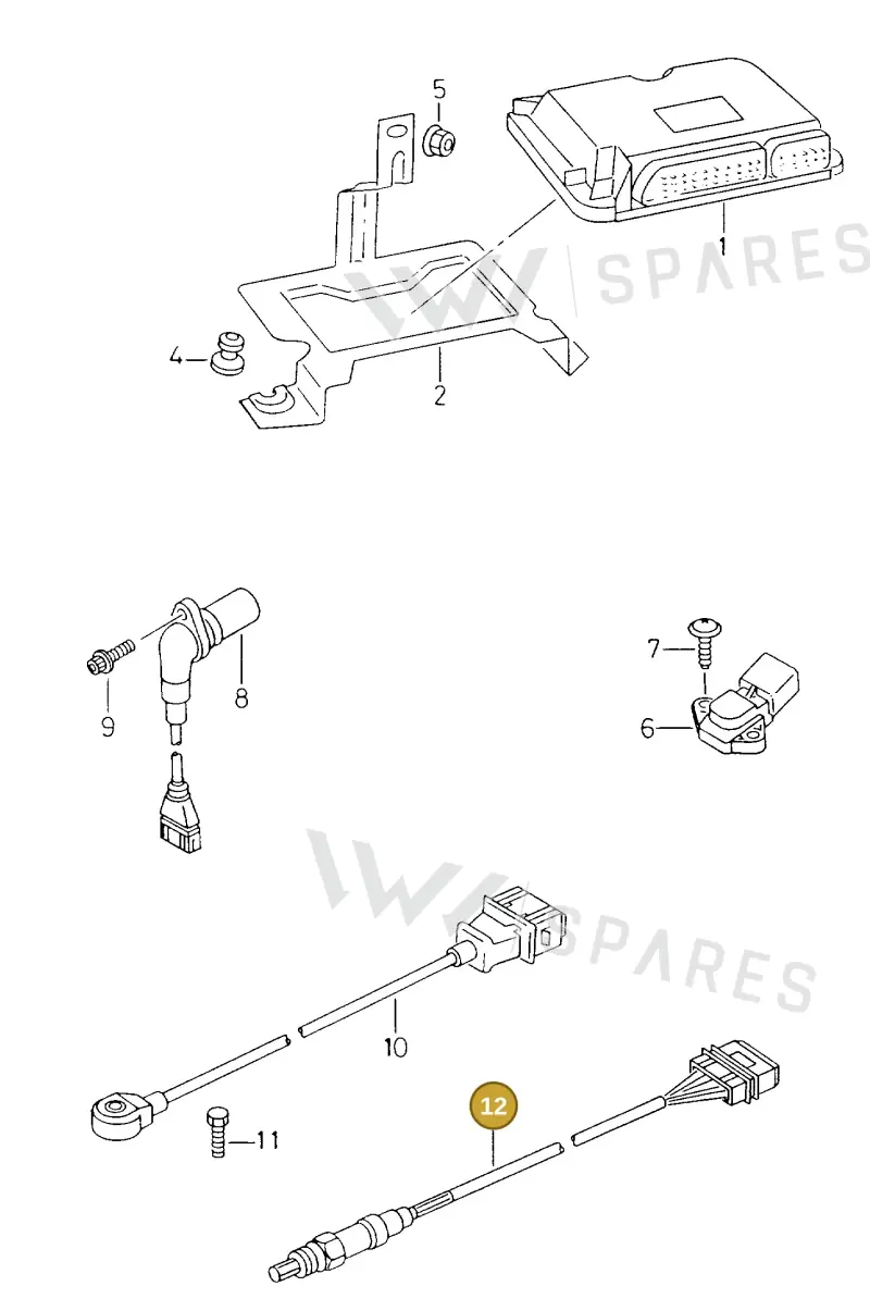 021906265A — Volkswagen POLO CLASSIC/VARIANT (1999-2001) diagram 236906000, position 12