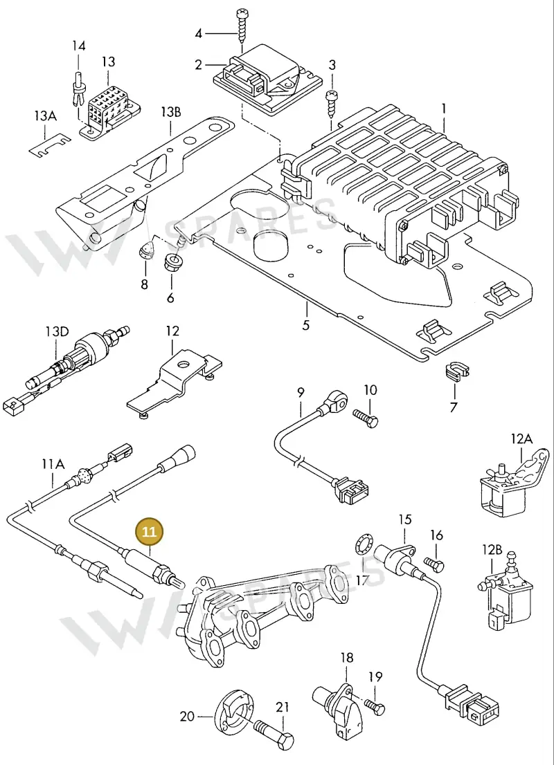021906265R — Volkswagen Passat (1994-1997) diagram 084166100, position 11