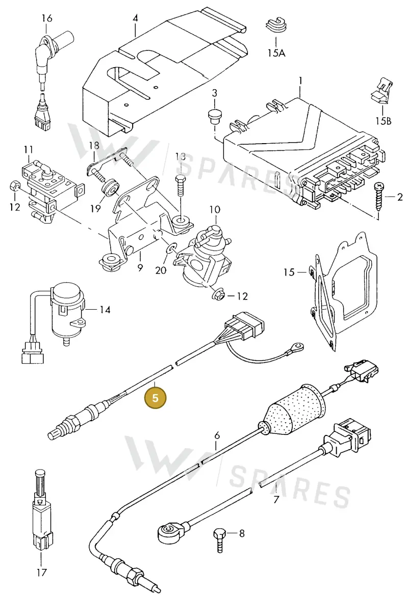 021906265R — Volkswagen TRANSPORTER SYNCRO (1996-2003) diagram 117906100, position 5