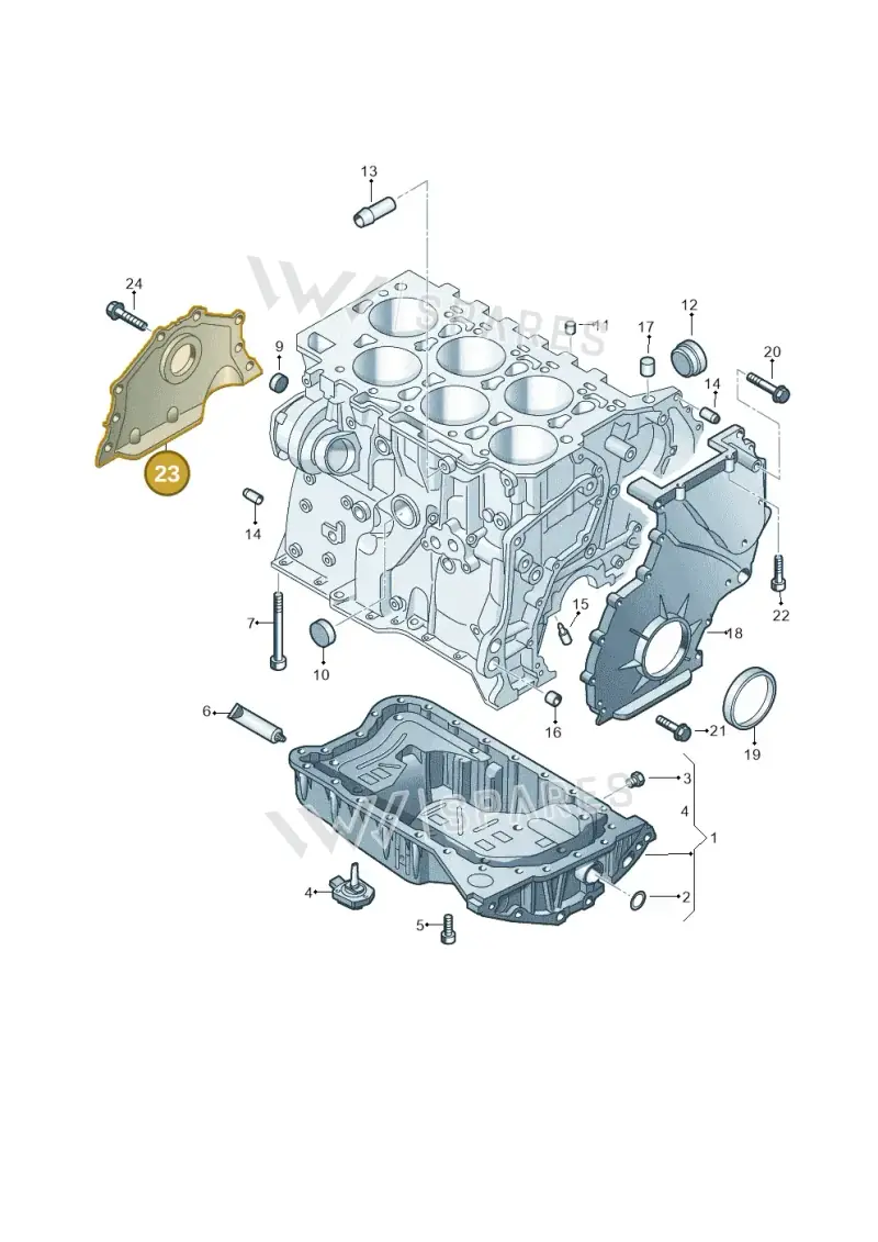 022103151D — Volkswagen Passat CC (2008-2012) diagram 691103200, position 23