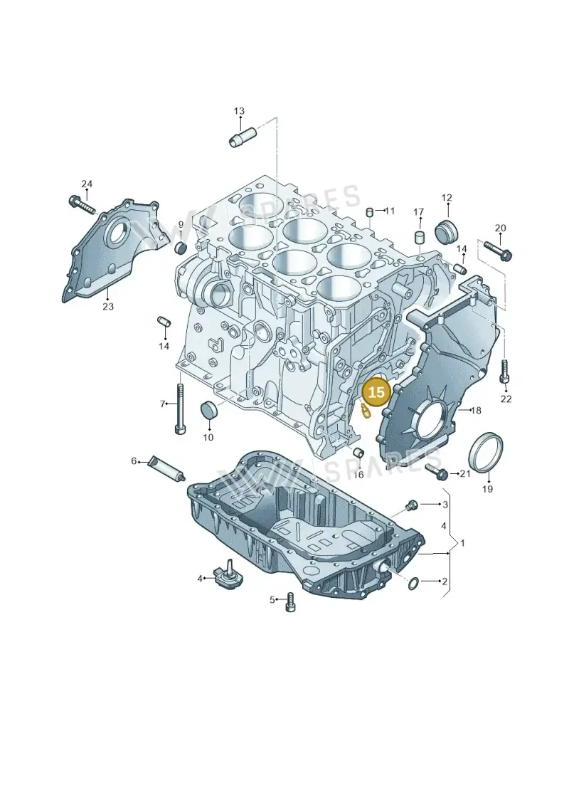 022103157 — Volkswagen Passat CC (2008-2012) diagram 691103200, position 15