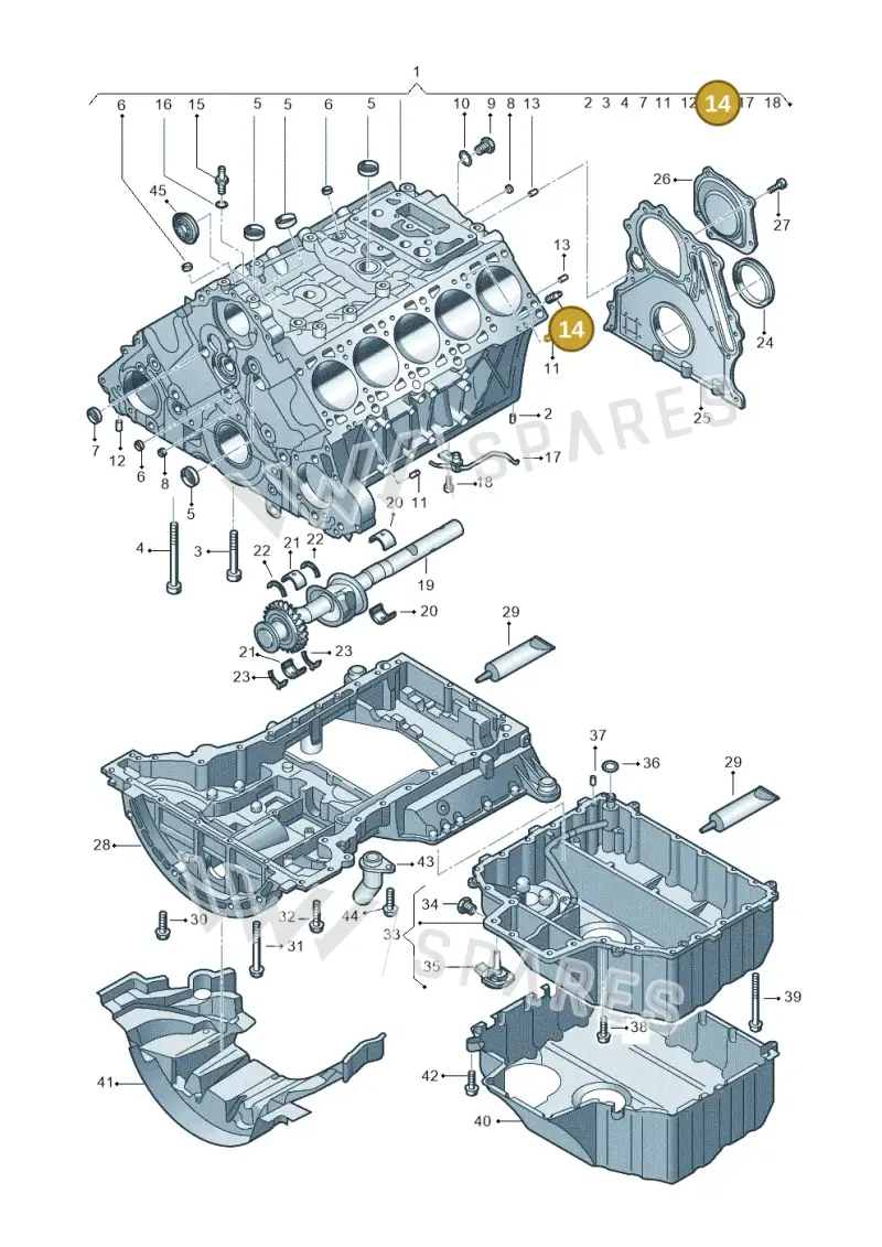 022103175 — Volkswagen Touareg                08> (2007-) diagram 274103300, position 14