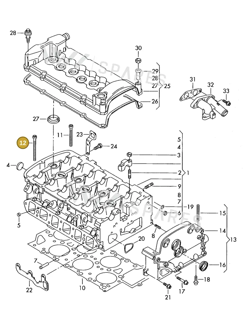 022103384M — Volkswagen OTTO-IND.-MOT.         77> (1977-) diagram 421103450, position 12
