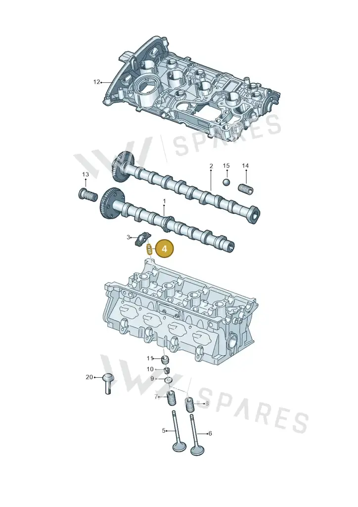 022109423F — Volkswagen Atlas Cross Sport (2023-) diagram 849109090, position 4