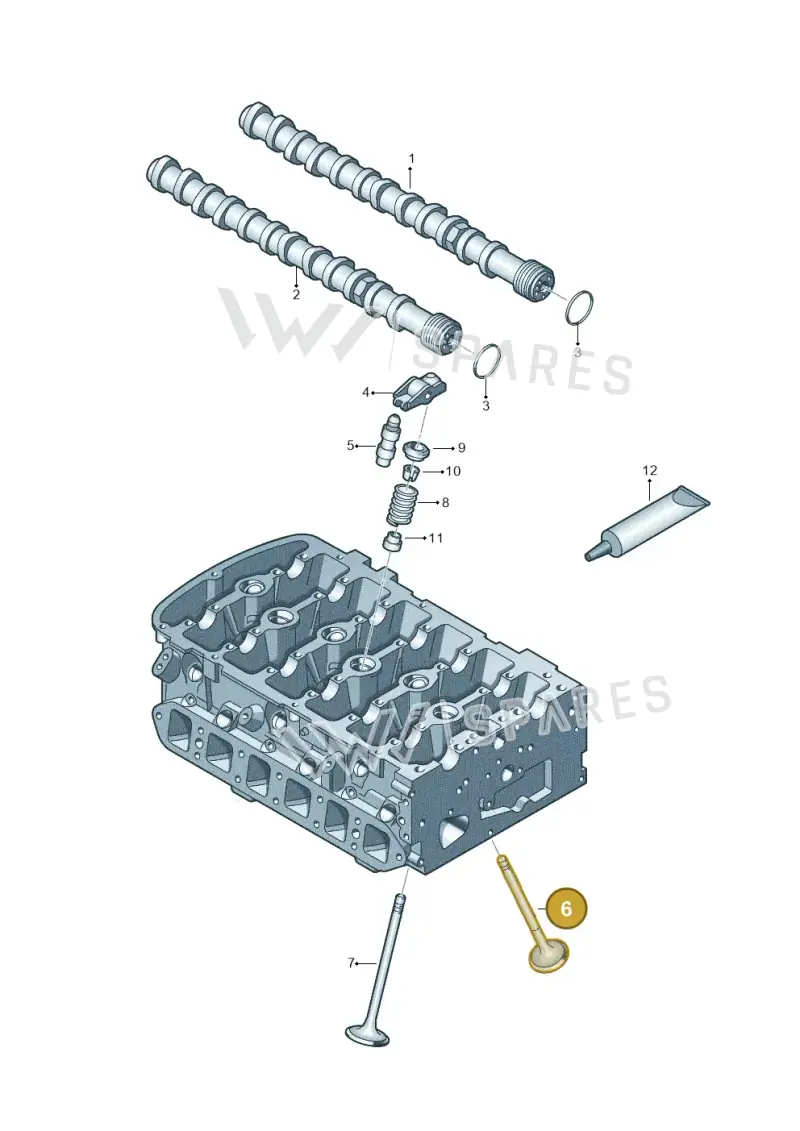 022109601AK — Volkswagen Touareg BlueMotion (2014-2018) diagram 244109400, position 6