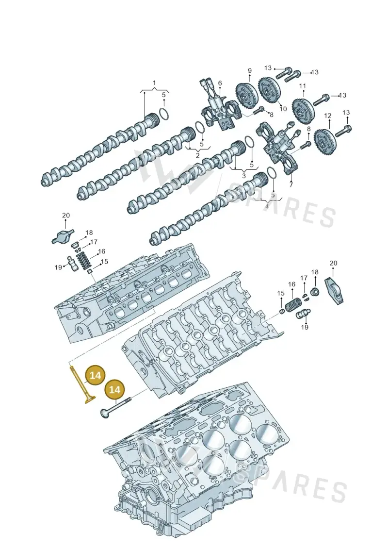022109601F — Volkswagen Phaeton 4motion (2010-2016) diagram 258109400, position 14