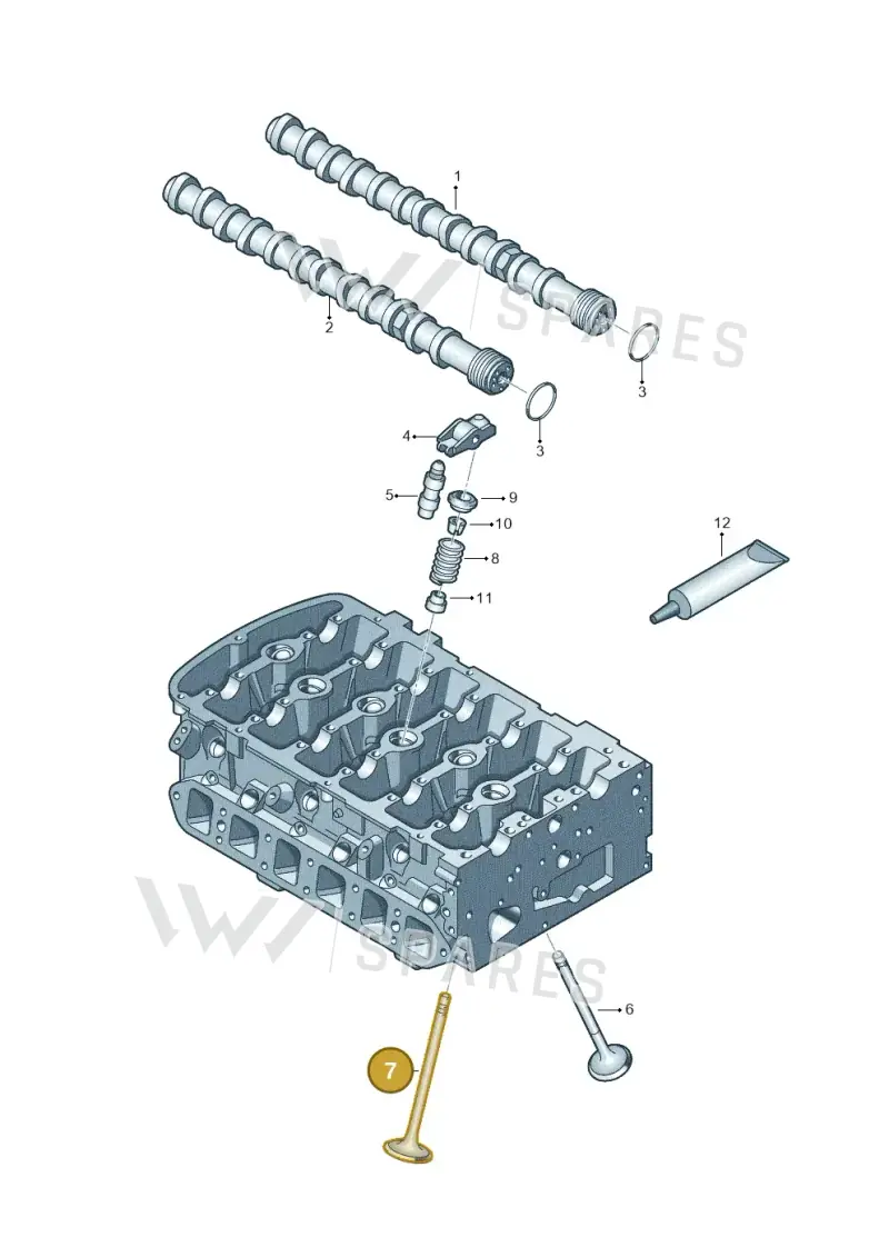 022109611P — Volkswagen Touareg BlueMotion (2014-2018) diagram 244109400, position 7