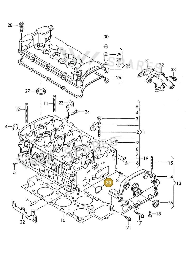 022121119A — Volkswagen OTTO-IND.-MOT.         77> (1977-) diagram 421103450, position 20