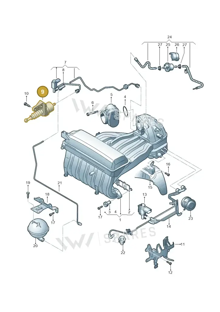 022133159C — Volkswagen Transp. caravelle (2008-2009) diagram 410133800, position 9