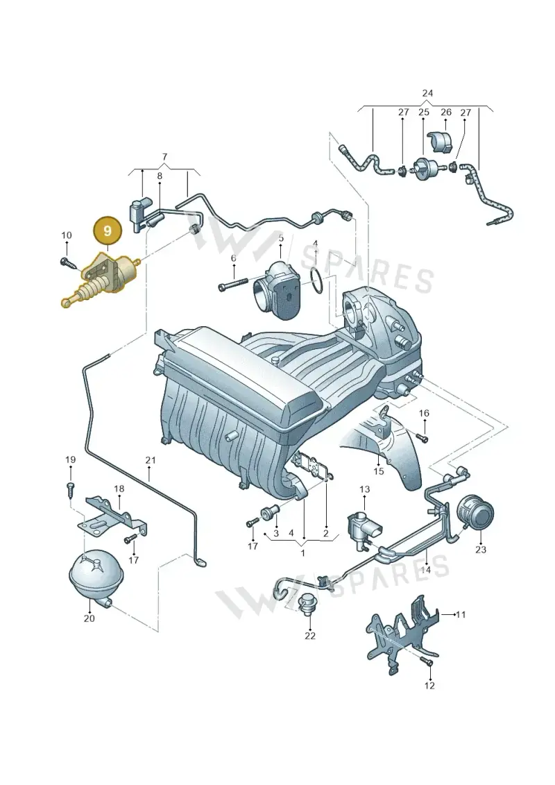 022133159C — Volkswagen Transp. caravelle (2008-2009) diagram 410133800, position 9