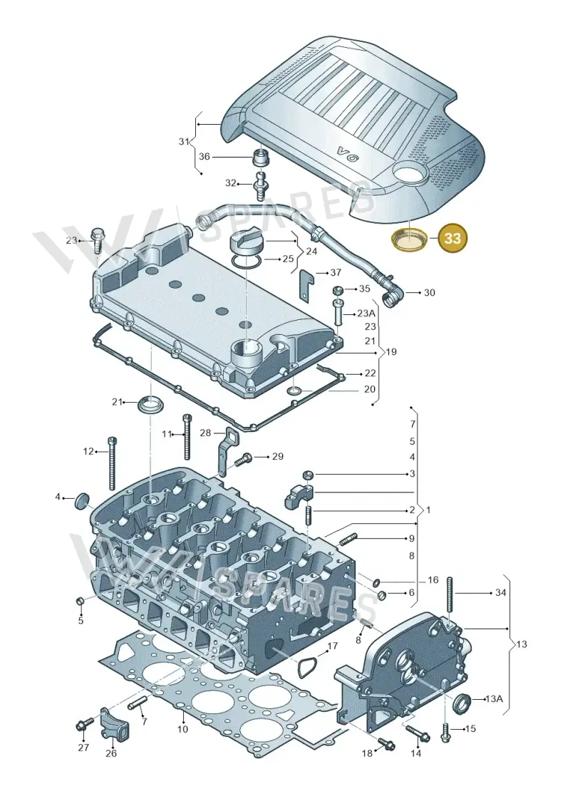 022133287C — Volkswagen Sharan (2008-2010) diagram 244103600, position 33