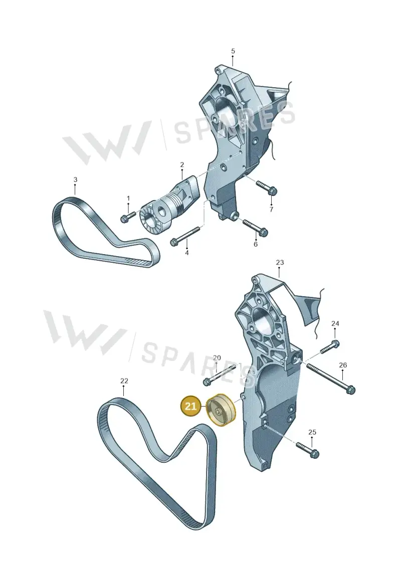 022145276F — Volkswagen Passat CC (2011-2016) diagram 210903500, position 21