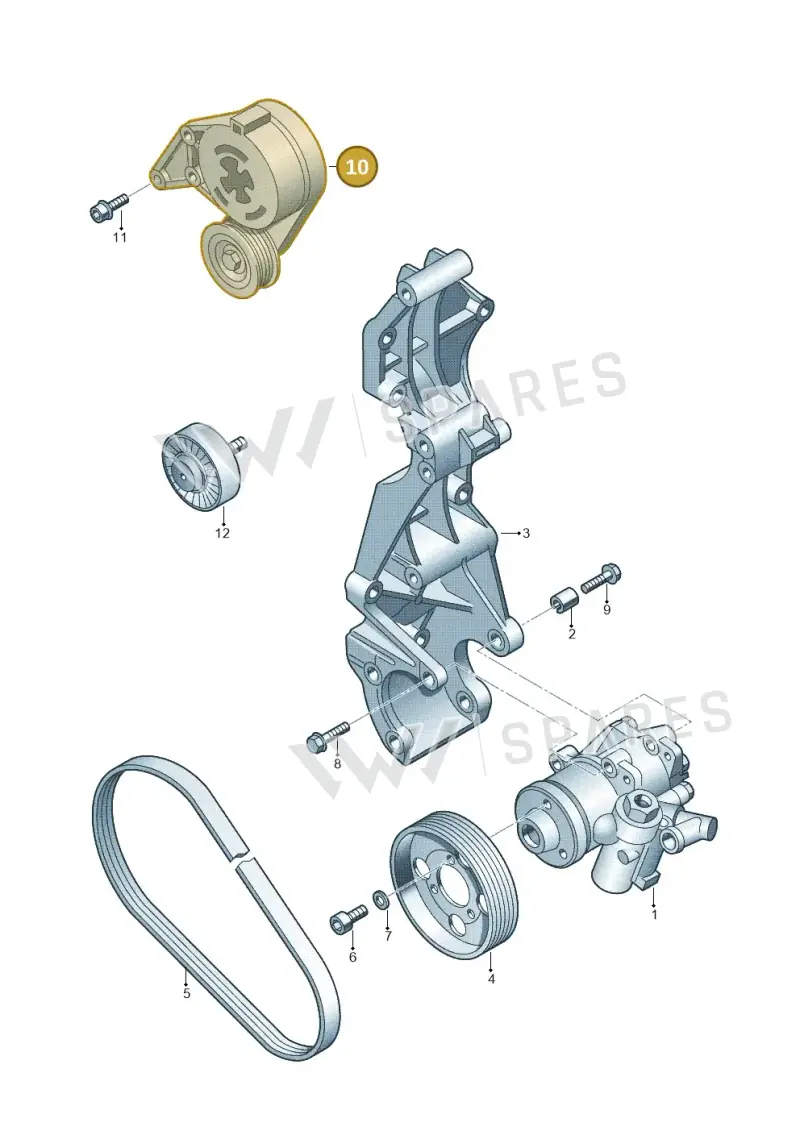 022145299D — Volkswagen Jetta/Wagon (2002-2006) diagram 195145250, position 10