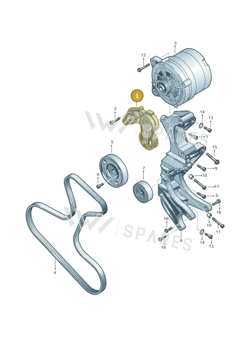 022145299E — Volkswagen Touareg BlueMotion (2014-2018) diagram 258903300, position 1