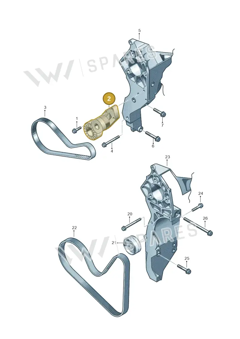 022145299H — Volkswagen Passat/4Motion         08 (2007-) diagram 210903500, position 2