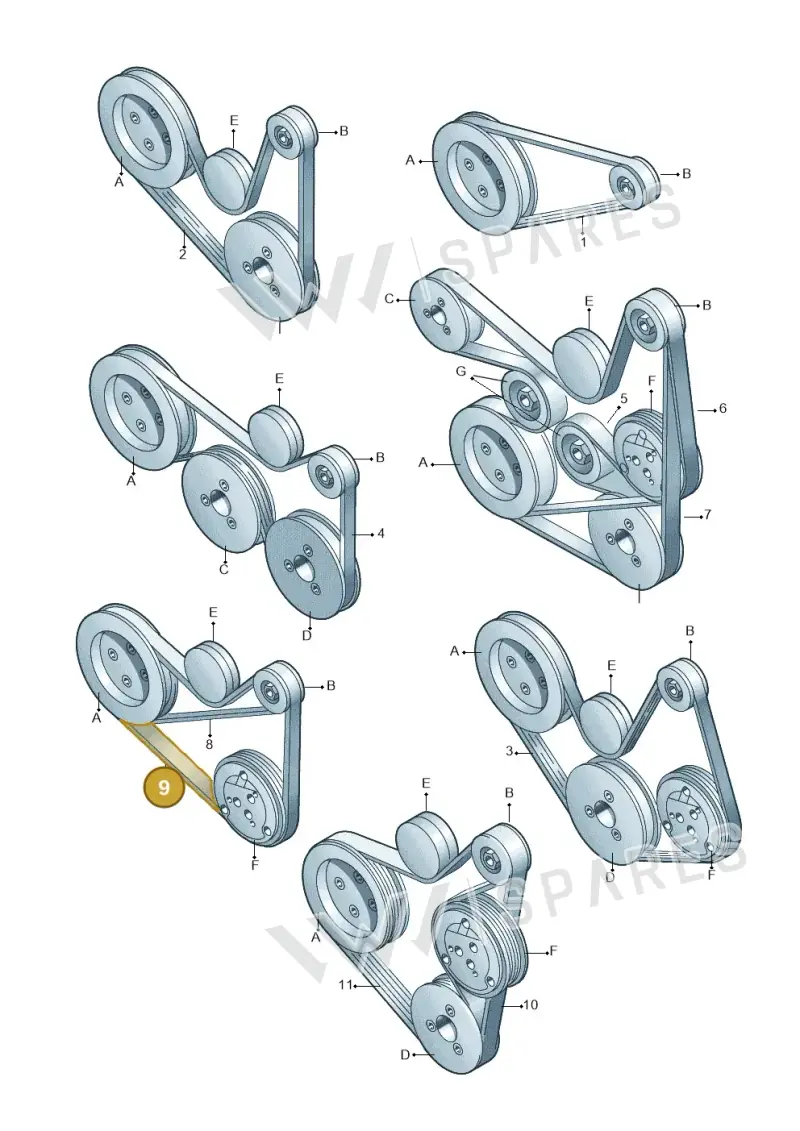 022145933AG — Volkswagen Passat/4Motion (2005-2007) diagram 158903950, position 9