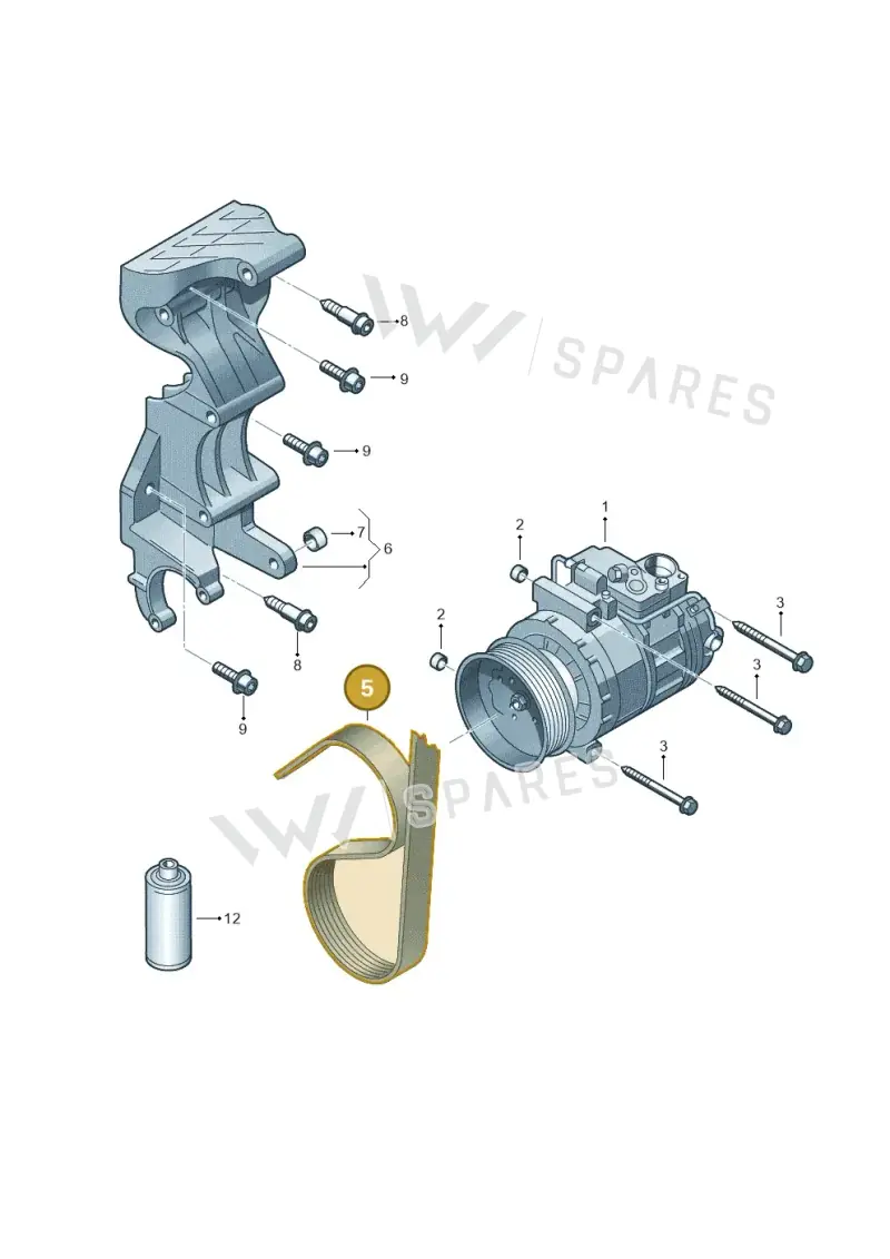 022145933P — Volkswagen Touareg BlueMotion (2014-2018) diagram 787260300, position 5