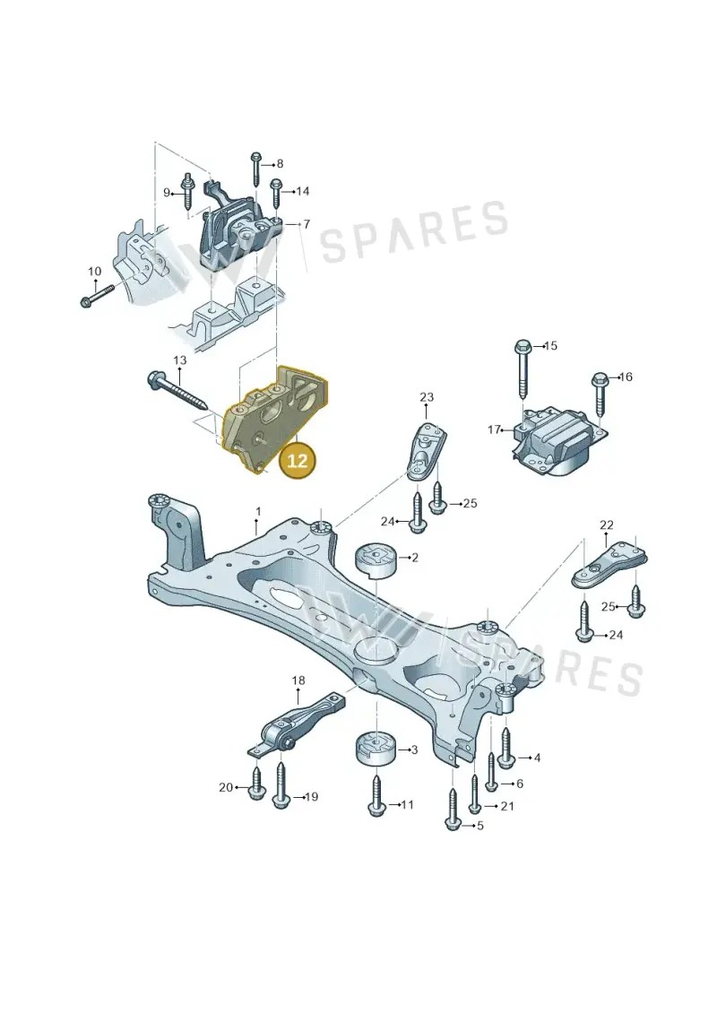 022199354T — Volkswagen Atlas Cross Sport (2019-2023) diagram 829199000, position 12