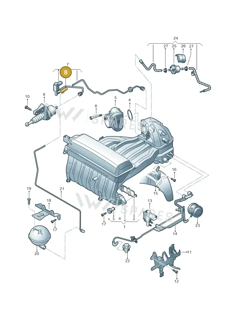 022201943 — Volkswagen Transp. caravelle (2008-2009) diagram 410133800, position 8