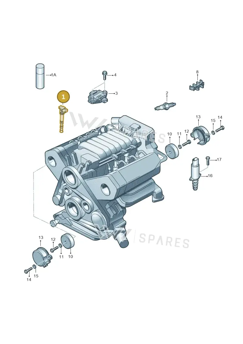 022905100L — Volkswagen Touareg (2003-2005) diagram 258905300, position 1