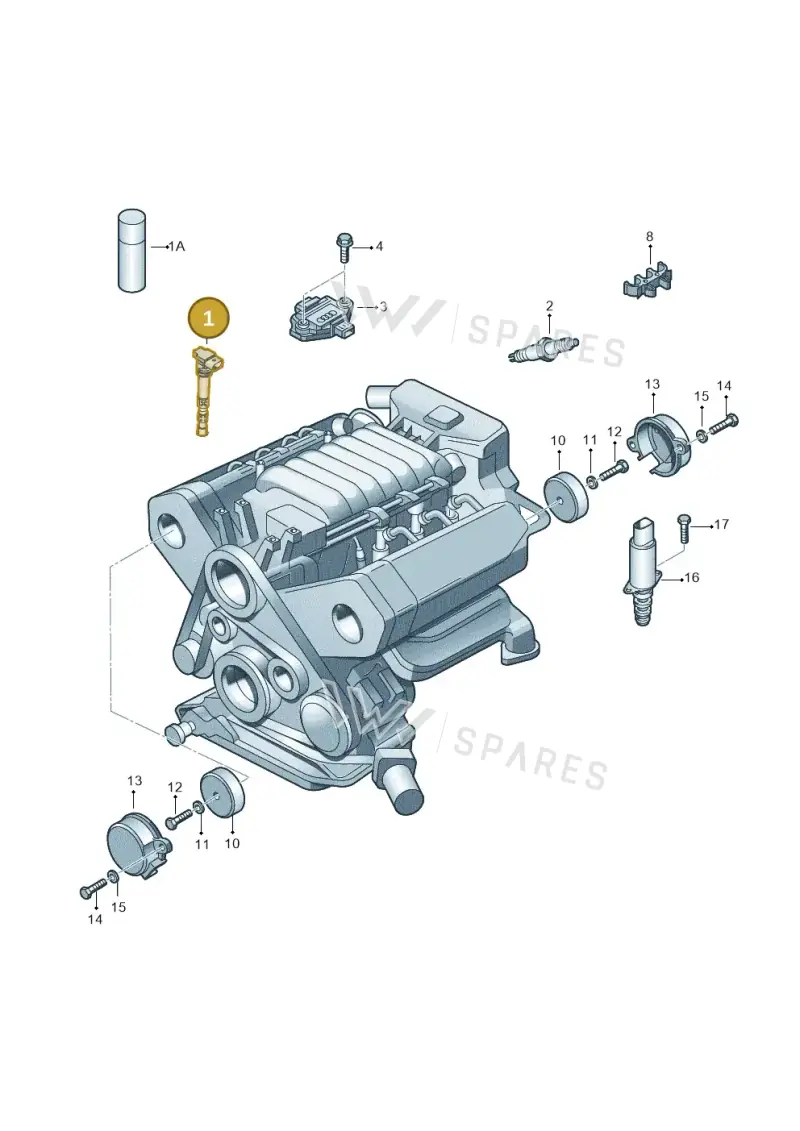 022905100P — Volkswagen PHAETON                08> (2007-) diagram 258905300, position 1