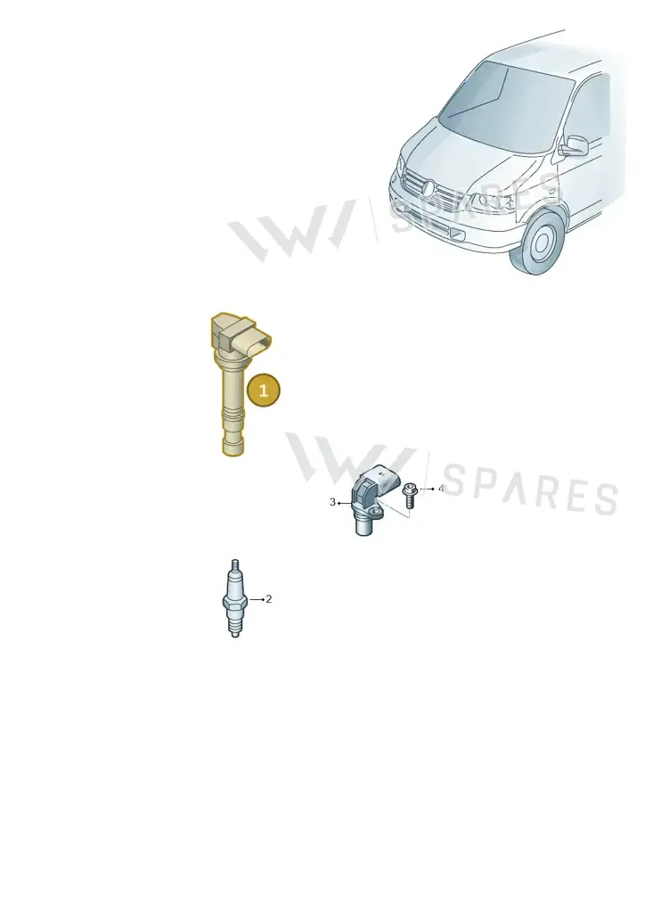 022905100P — Volkswagen TRANSPORTER GESCHL. 08 (2007-) diagram 659905300, position 1