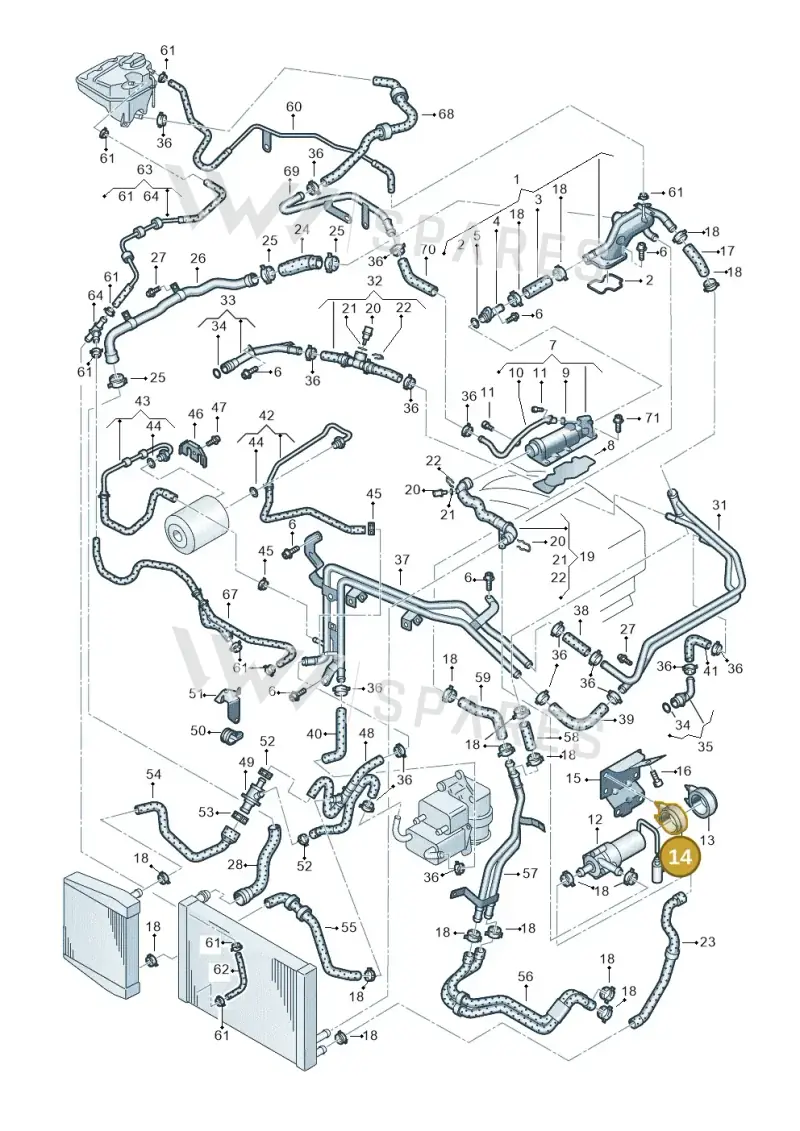 022959209 — Volkswagen Touareg                08> (2007-) diagram 274121600, position 14