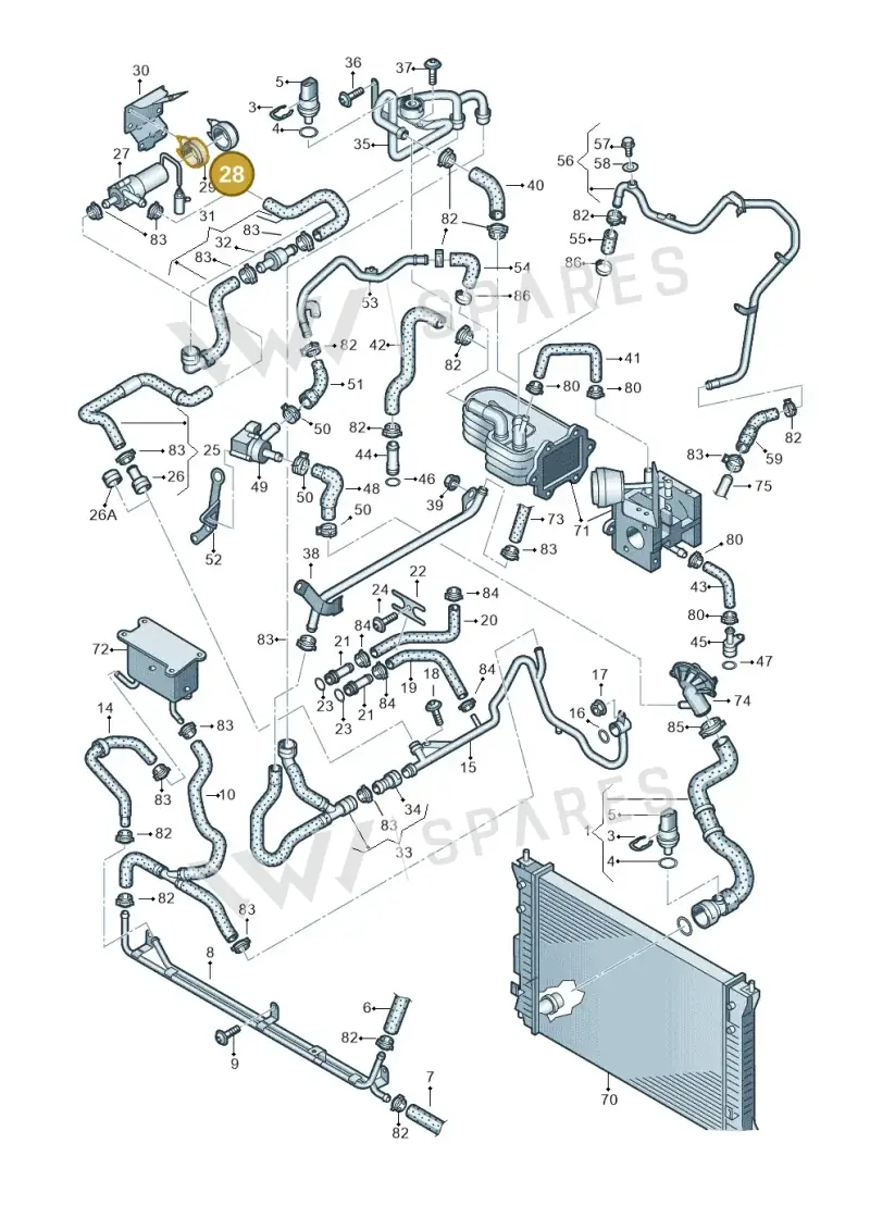 022959209 — Volkswagen Phaeton 4motion (2010-2016) diagram 631121450, position 28