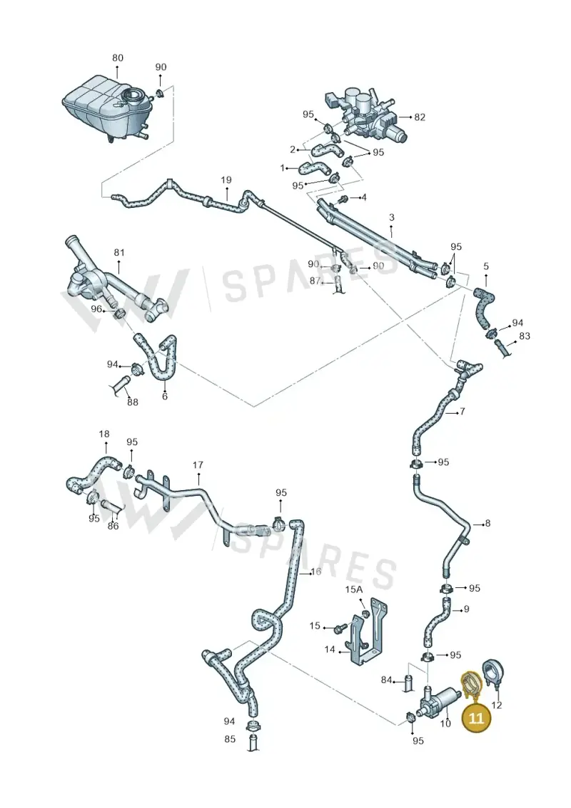 022959209 — Volkswagen Phaeton 4motion (2010-2016) diagram 667121310, position 11