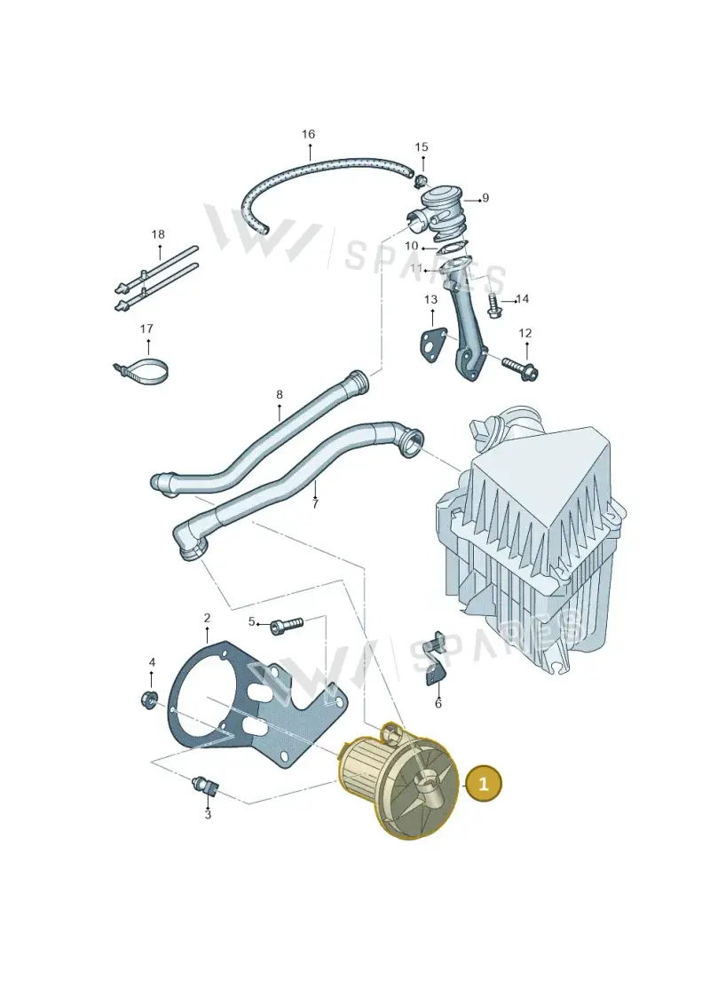 022959253A — Volkswagen Polo (2008-2009) diagram 461131500, position 1